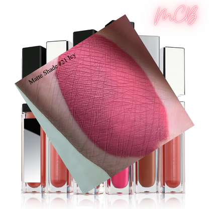 XHSXM0143 Private Label Manufacturing 40 Shade Natural Matte Lip Gloss With LED Lights Shade21