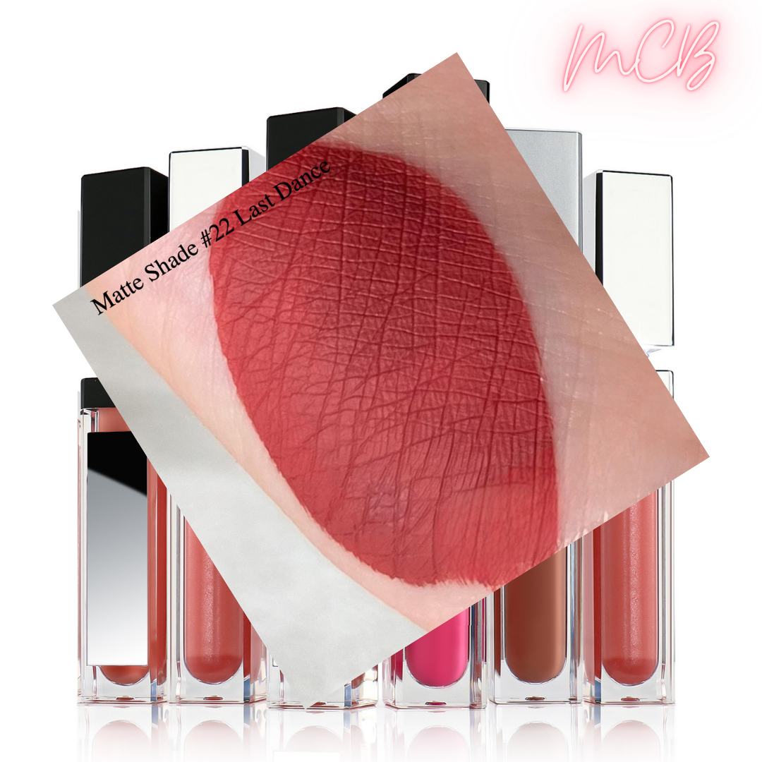 XHSXM0143 Private Label Manufacturing 40 Shade Natural Matte Lip Gloss With LED Lights Shade22