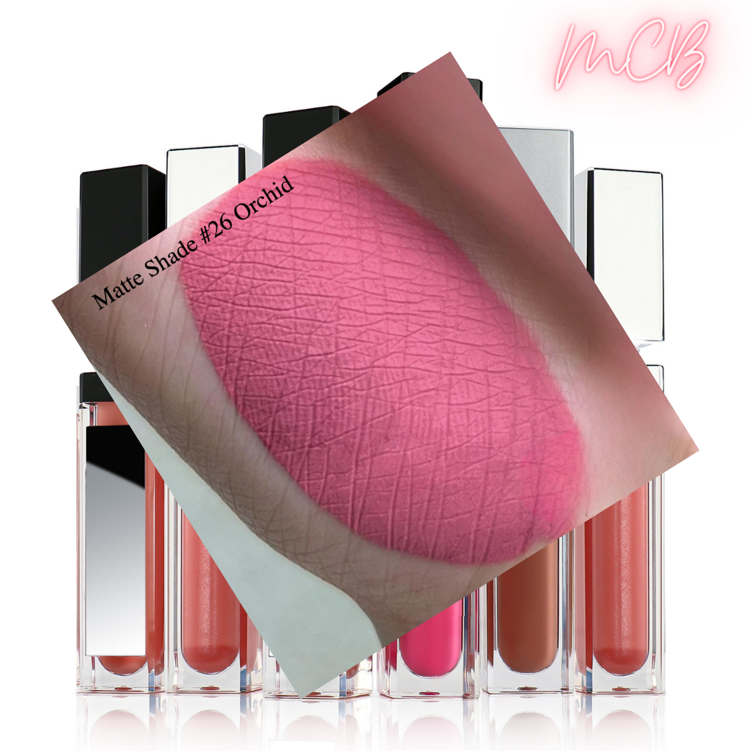 XHSXM0143 Private Label Manufacturing 40 Shade Natural Matte Lip Gloss With LED Lights Shade26