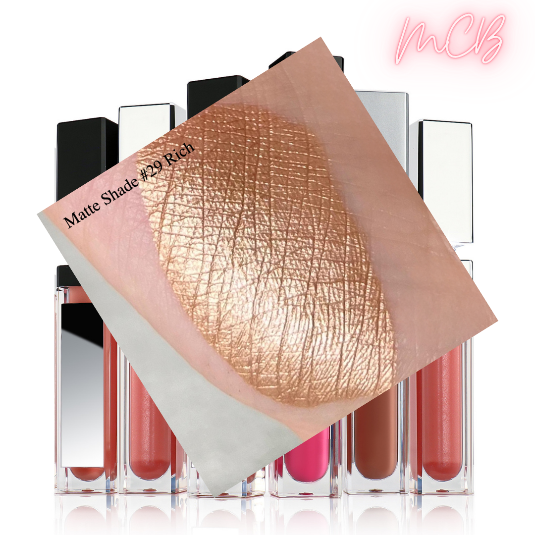 XHSXM0143 Private Label Manufacturing 40 Shade Natural Matte Lip Gloss With LED Lights Shade29