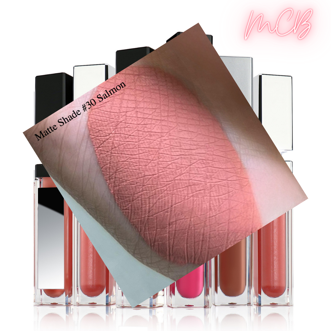 XHSXM0143 Private Label Manufacturing 40 Shade Natural Matte Lip Gloss With LED Lights Shade30