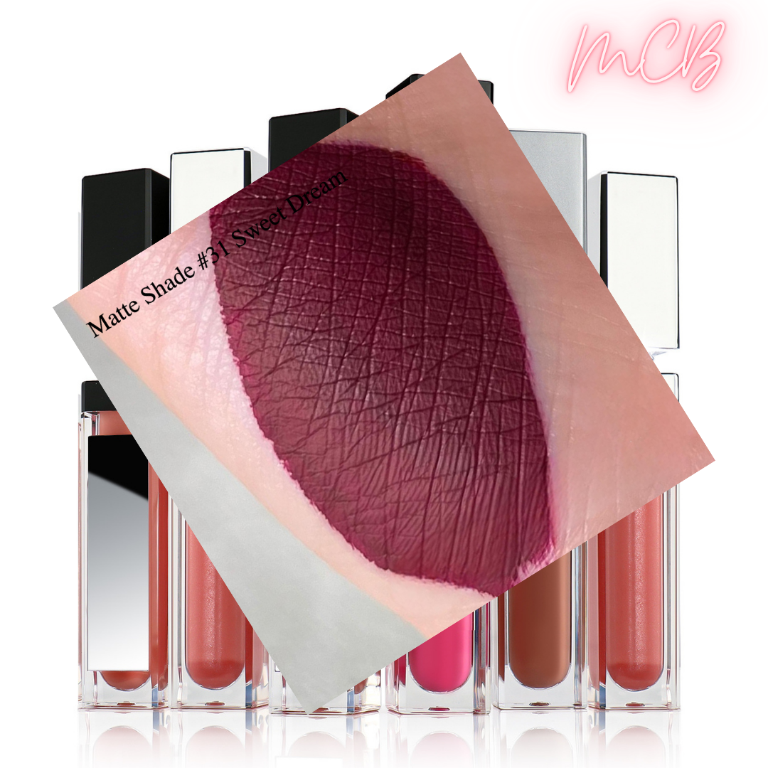 XHSXM0143 Private Label Manufacturing 40 Shade Natural Matte Lip Gloss With LED Lights Shade31