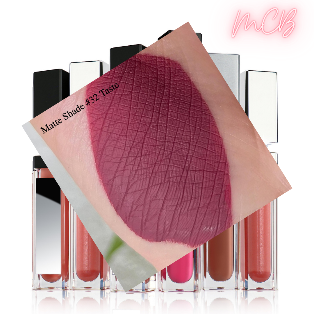 XHSXM0143 Private Label Manufacturing 40 Shade Natural Matte Lip Gloss With LED Lights Shade32
