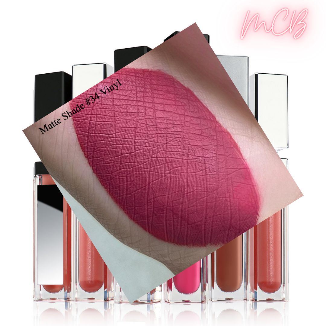 XHSXM0143 Private Label Manufacturing 40 Shade Natural Matte Lip Gloss With LED Lights Shade34