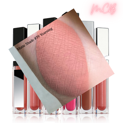 XHSXM0143 Private Label Manufacturing 40 Shade Natural Matte Lip Gloss With LED Lights Shade39