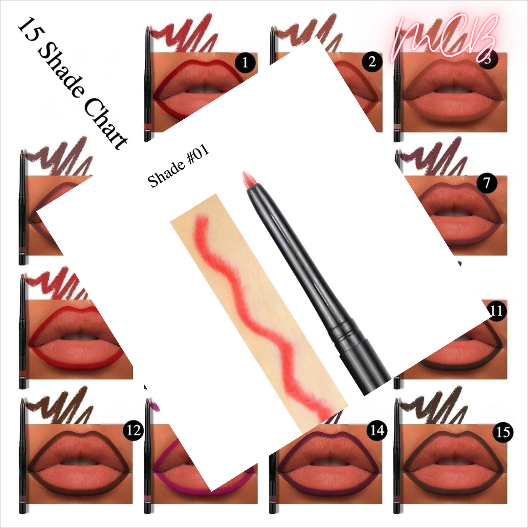 Private Label Natural Ingredient Lip Liner | Vitamin-Infused, Jojoba Oil – OEM/ODM Black Tube Shade 01