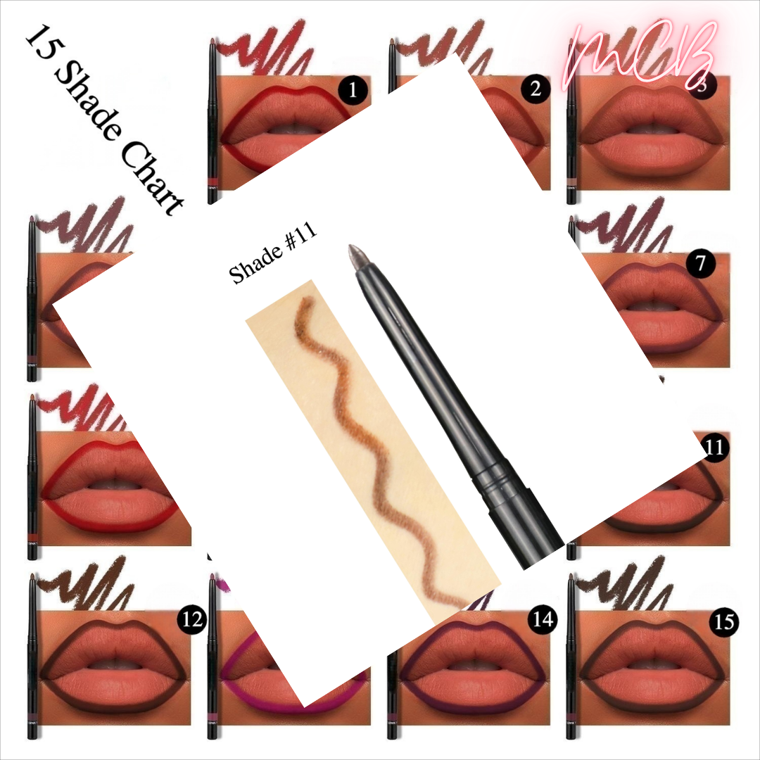Private Label Natural Ingredient Lip Liner | Vitamin-Infused, Jojoba Oil – OEM/ODM Black Tube Shade 11