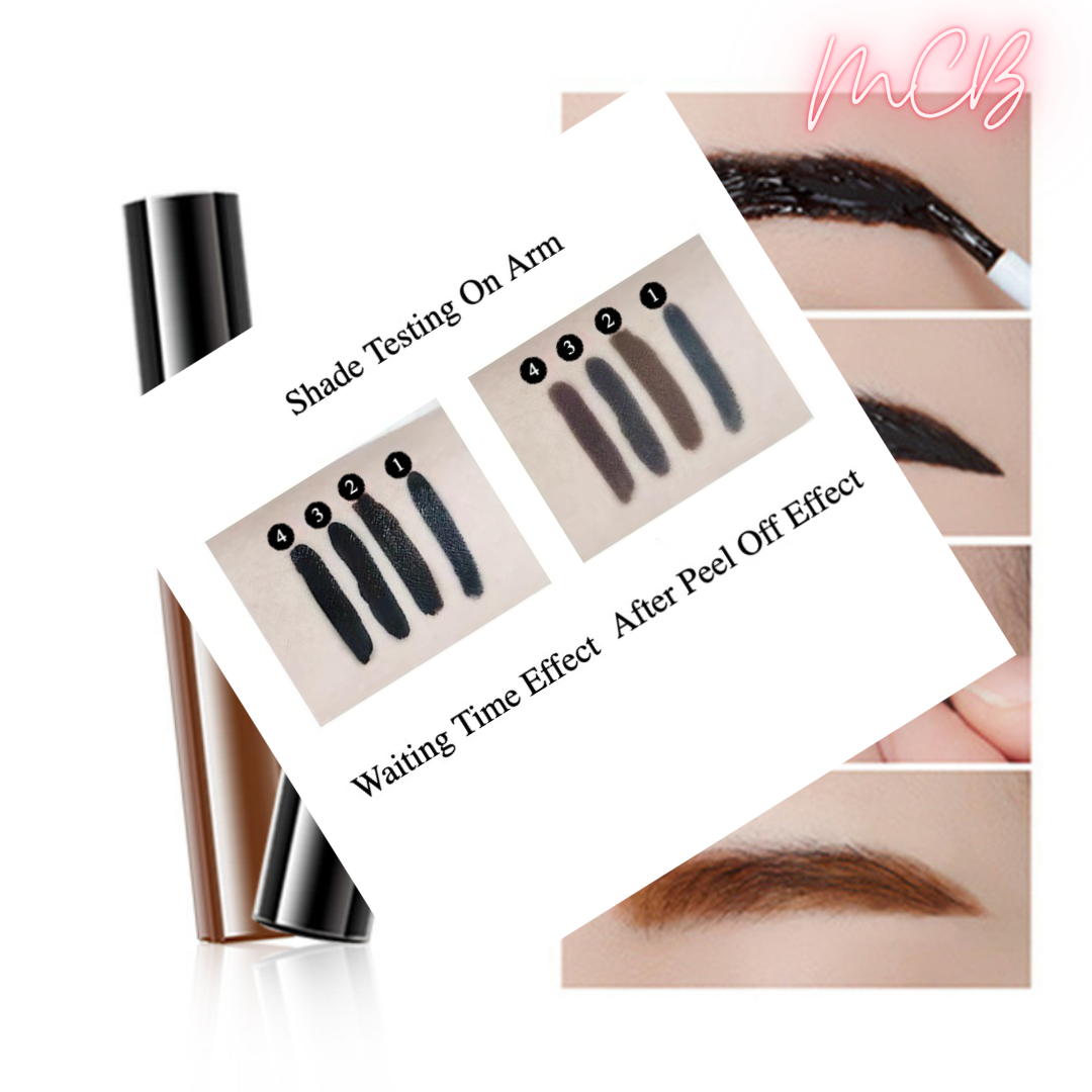 Private Label Natural Peel-off Eyebrow Gel Shade Chart
