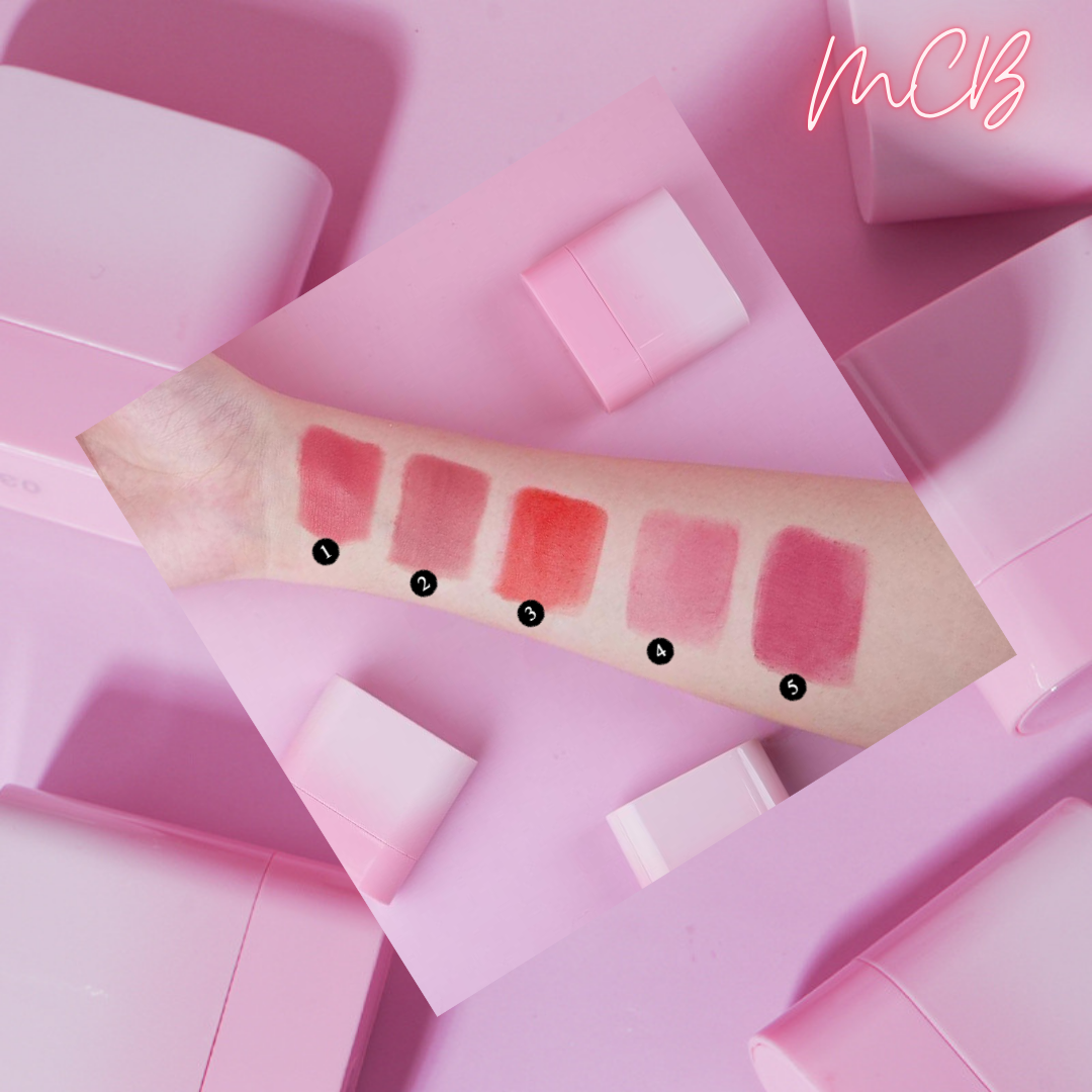 Private Label Organic Blush Stick Shade Testing