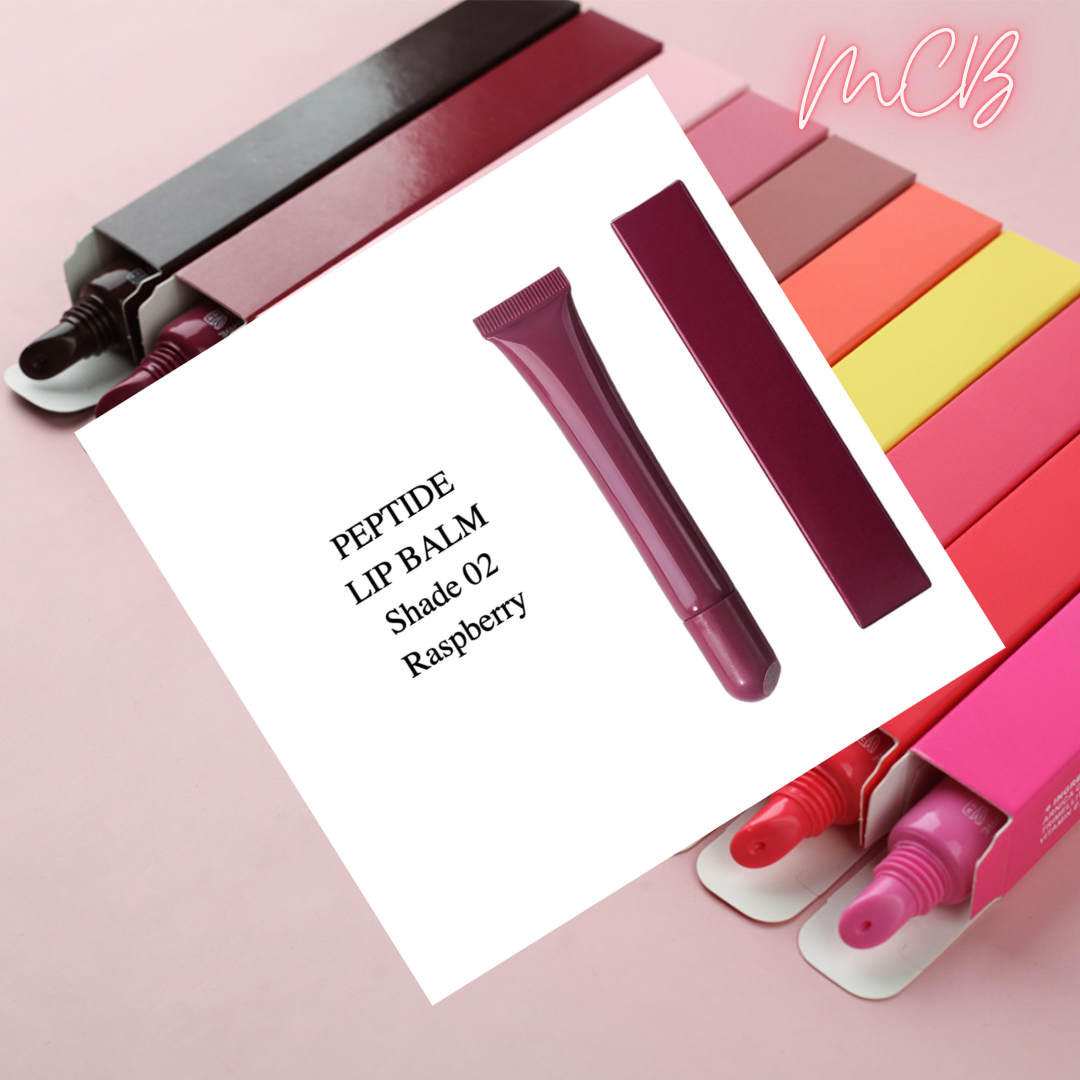 Private Label Natural 10-Color Peptide Tinted Lip Balm Shade 02