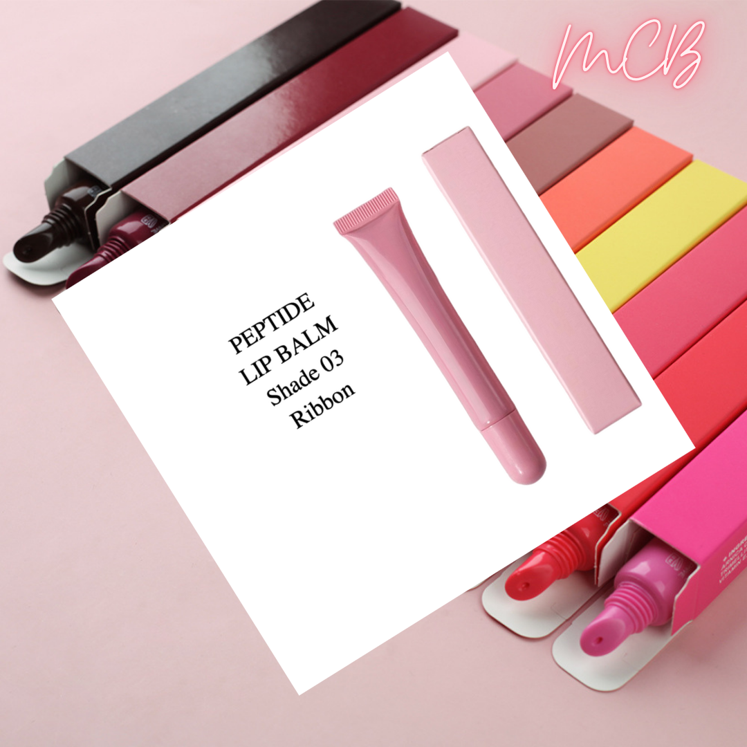 Private Label Natural 10-Color Peptide Tinted Lip Balm Shade 03