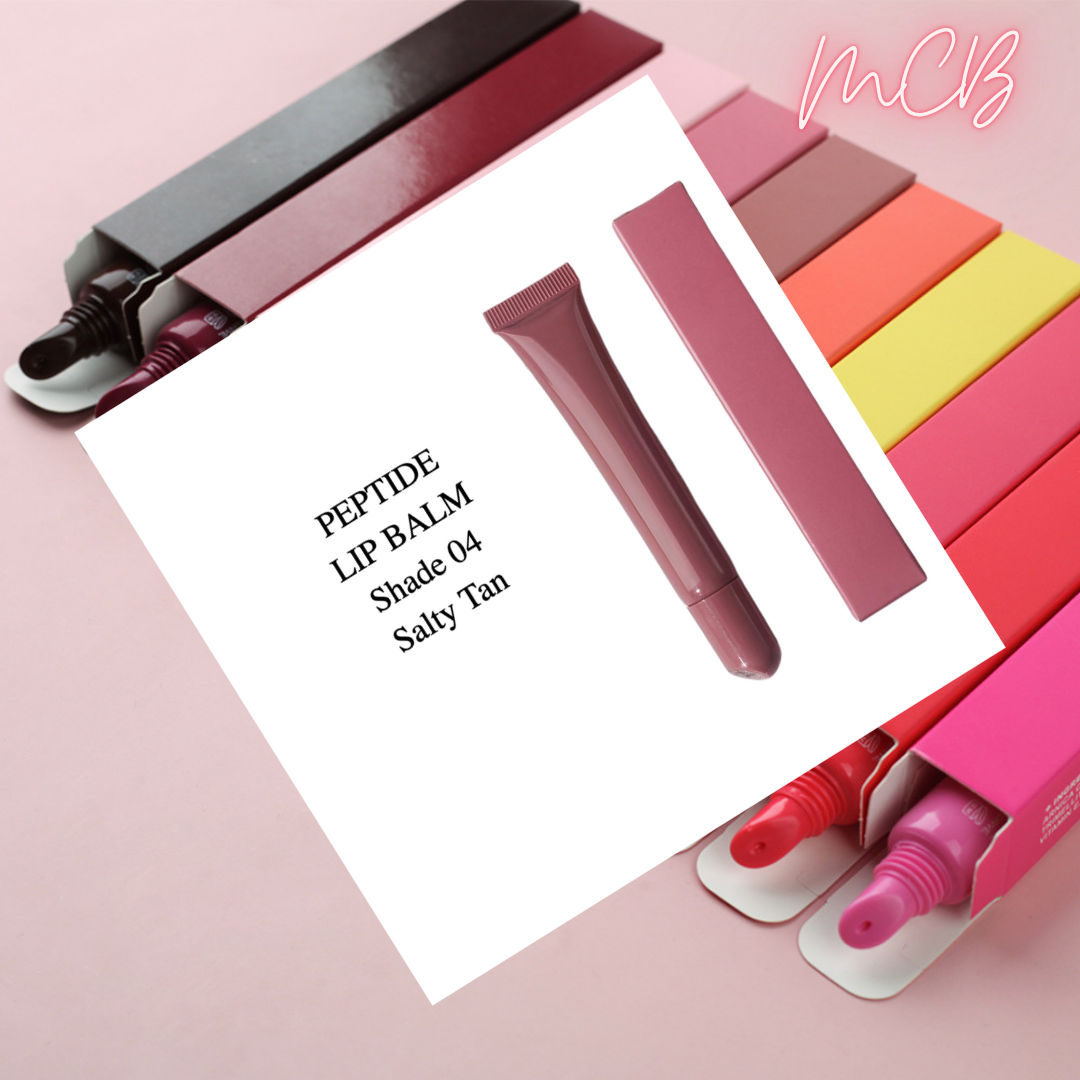 Private Label Natural 10-Color Peptide Tinted Lip Balm Shade 04