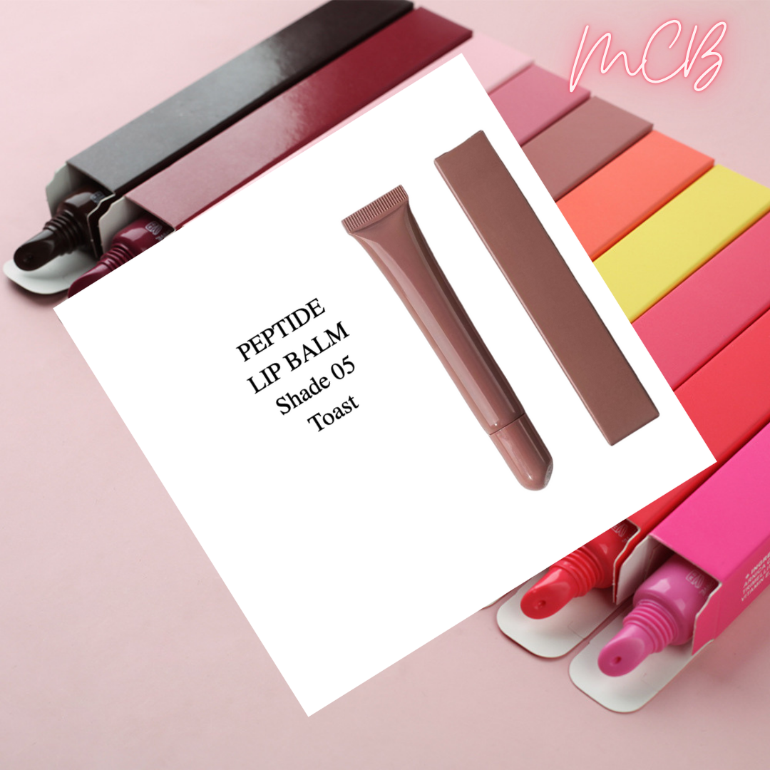 Private Label Natural 10-Color Peptide Tinted Lip Balm Shade 05