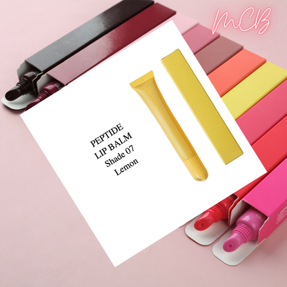 Private Label Natural 10-Color Peptide Tinted Lip Balm Shade 07