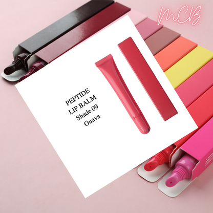 Private Label Natural 10-Color Peptide Tinted Lip Balm Shade 09