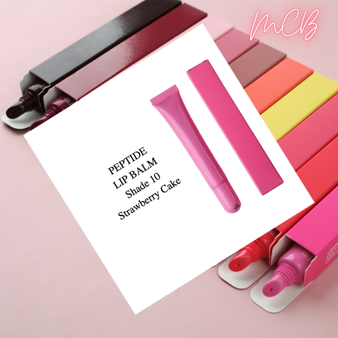 Private Label Natural 10-Color Peptide Tinted Lip Balm Shade 10