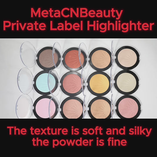 MetaCNBeauty Private Label Highlight Powder Palette