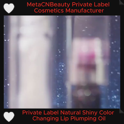 Private Label Natural Color-Changing Shiny Lip Plumping Oil