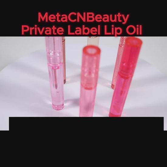 MetaCNBeauty Private Label Lip Oil Shades And Flavor Video Display