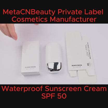 Private Label Waterproof Sunscreen Cream SPF50+