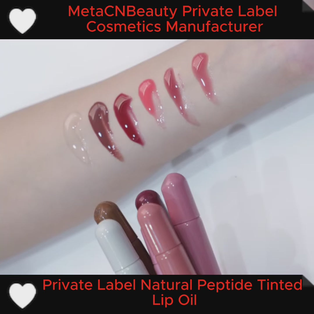 Private Label Natural Peptide Tinted Lip Oil