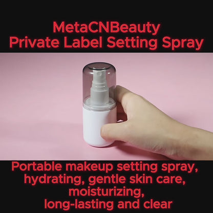 MetaCNBeauty Makeup private label setting spray video display