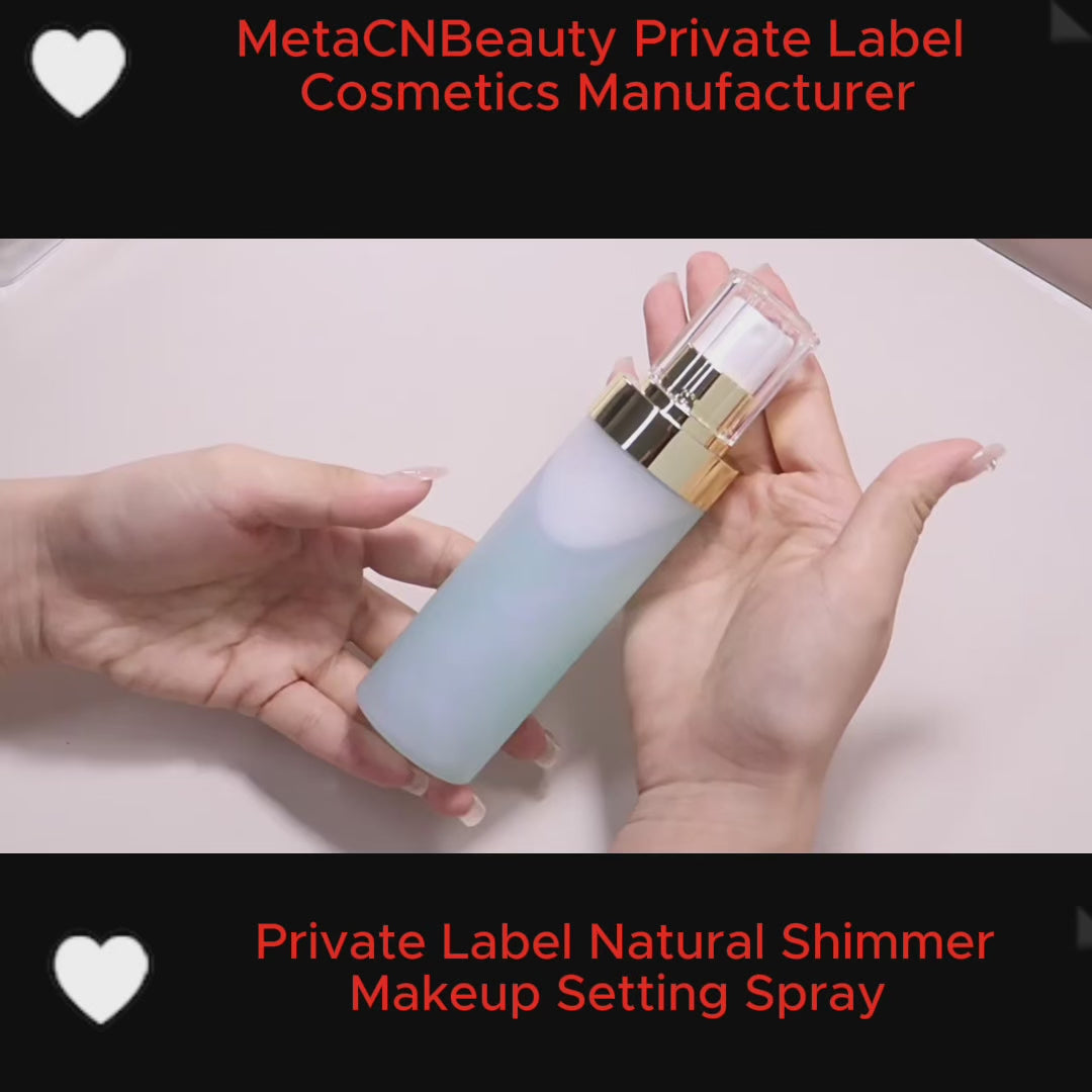 Private Label Natural Shimmer Makeup Setting Spray