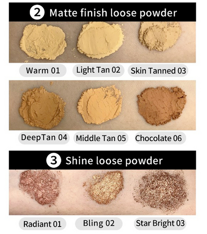 11 Colors Air Loose Setting Powder (printable logo in small batches)