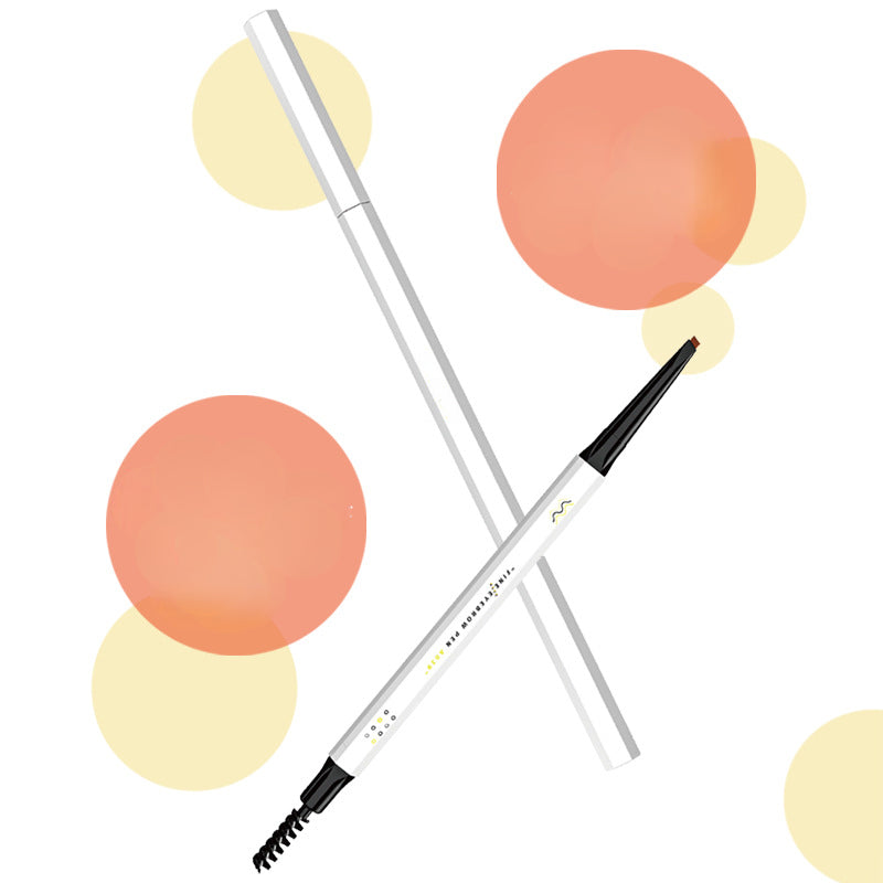 Waterproof and sweatproof two-color double-ended eyebrow pencil OEM/ODM