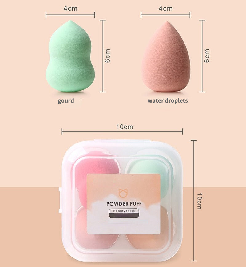 High-quality do not eat powder dry and wet dual-use gourd + water drop shape beauty blender