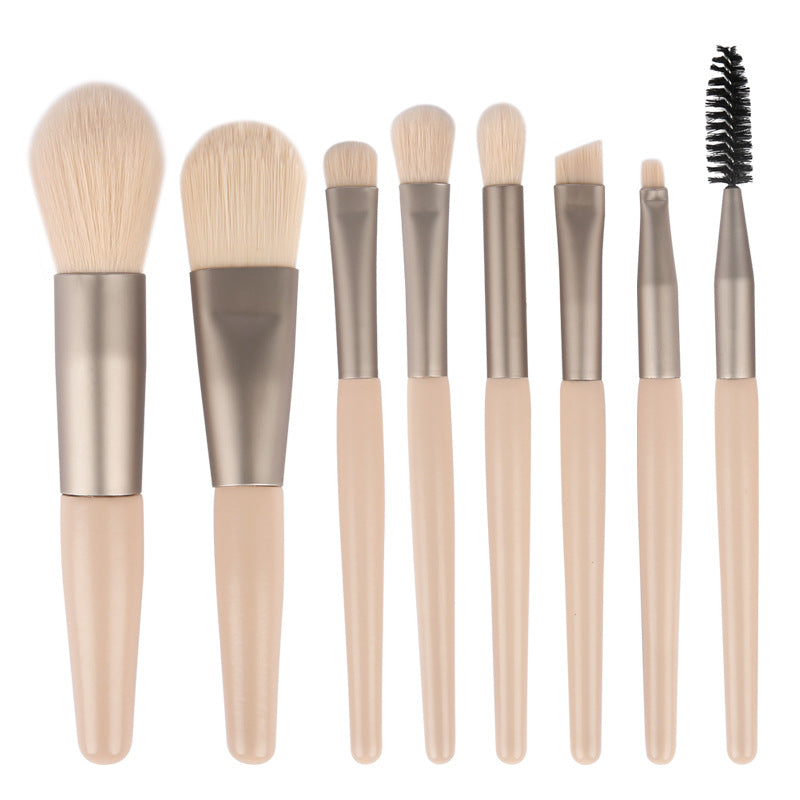 Set of 8 Morandi Matte Mini Makeup Brushes