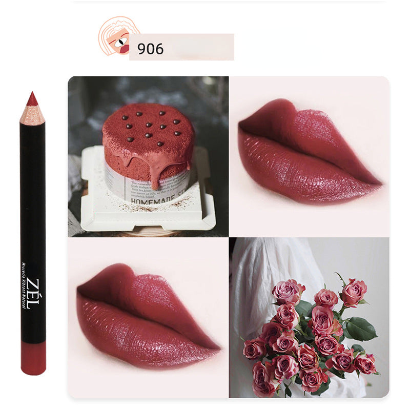 Waterproof and sweatproof matte velvet mist 3D makeup lip liner