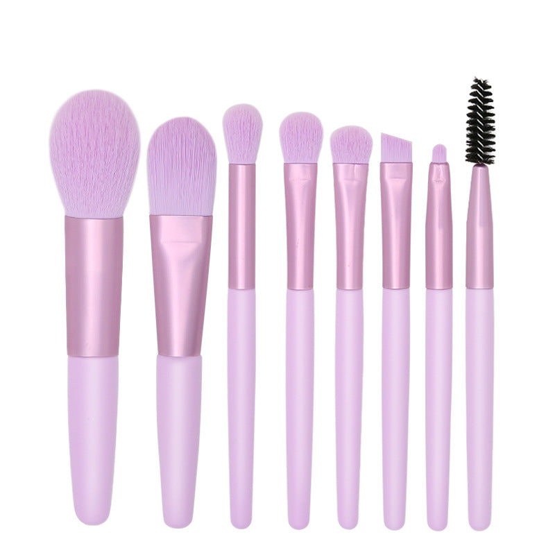 Set of 8 Morandi Matte Mini Makeup Brushes