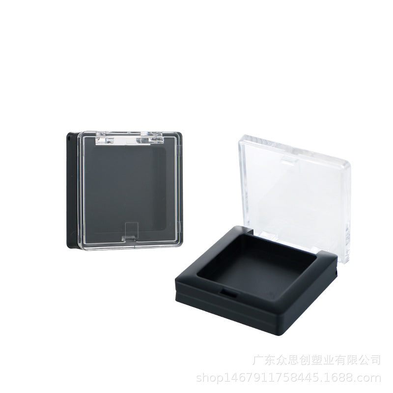 Flip-top monochrome eyeshadow box