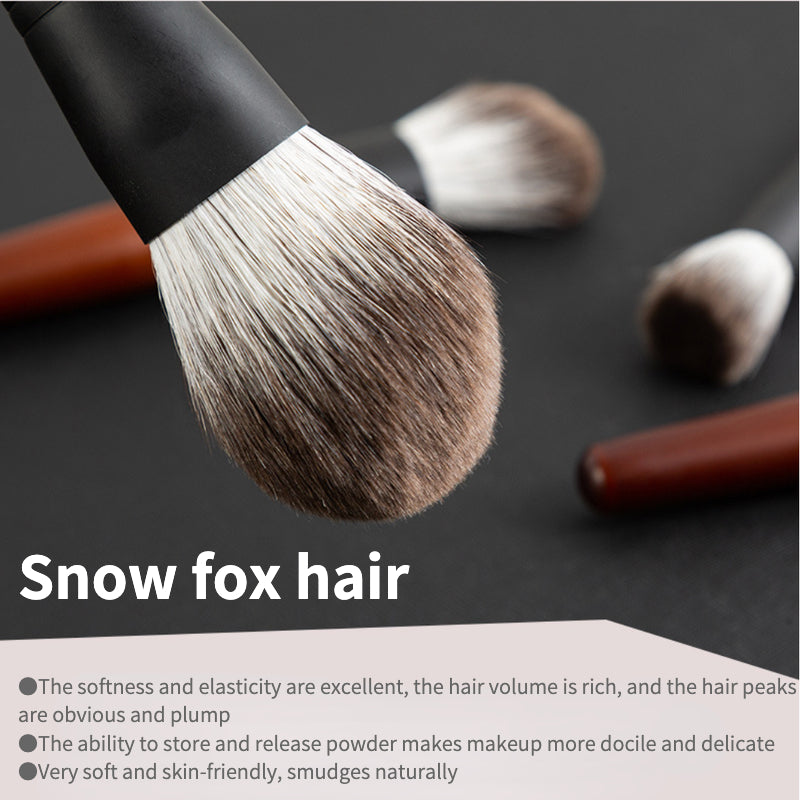 8 Snow Fox Hair Makeup Brush Set