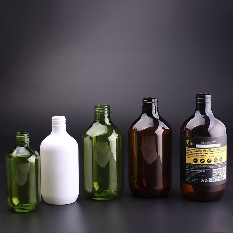 PET plastic biodegradable shampoo bottle