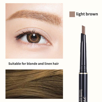 Double-ended waterproof and sweat-proof automatic eyebrow pencil