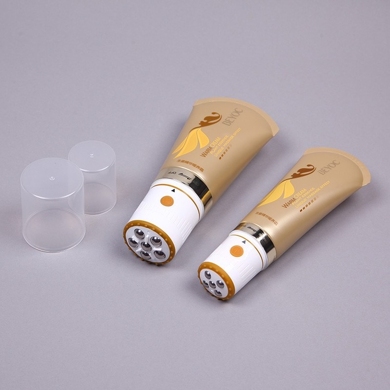Body care cosmetic tube roller applicator