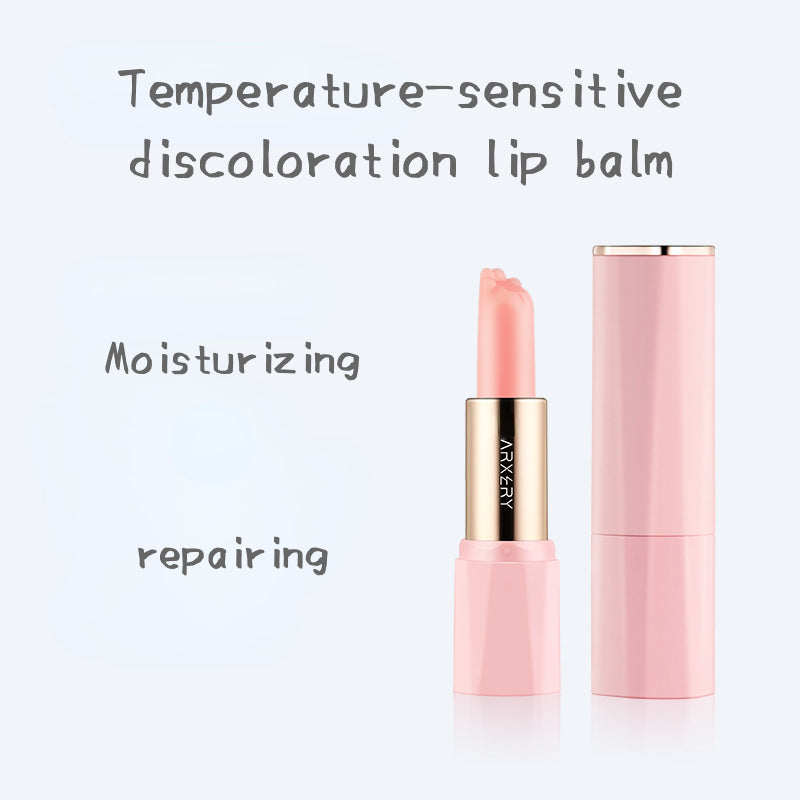Hydrating moisturizing anti-drying repairing temperature-sensitive discoloration lip balm