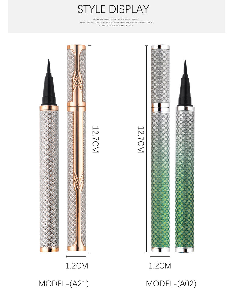Smooth, waterproof and sweat-proof diamond scale liquid eyeliner (small batch can be printed with logo)
