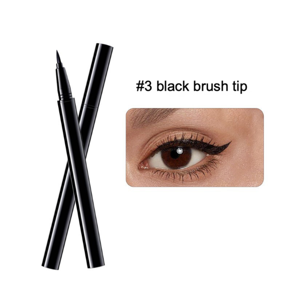 black brush tip liquid eyeliner 