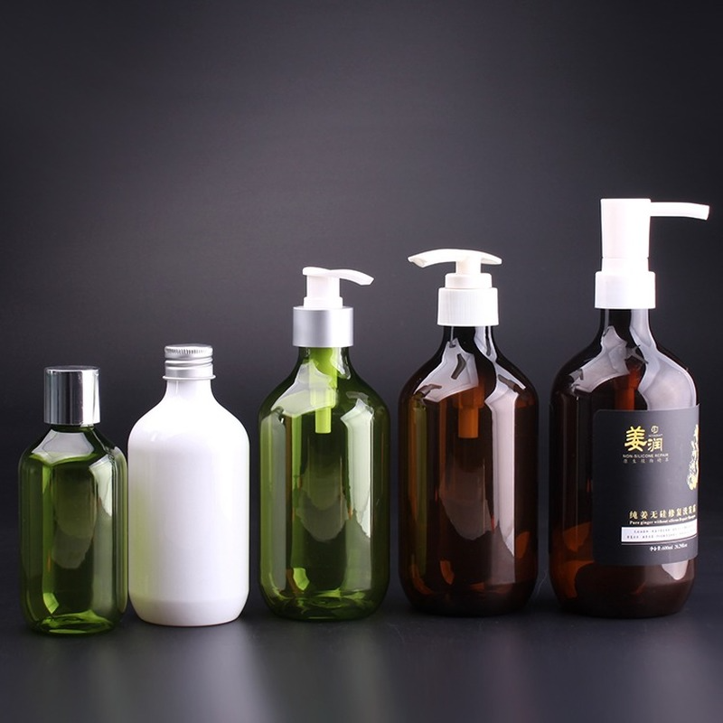 PET plastic biodegradable shampoo bottle
