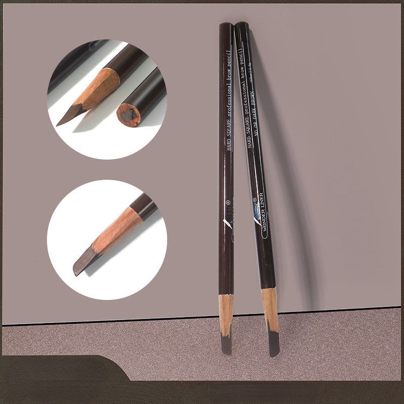 Waterproof square core duckbill machete eyebrow pencil
