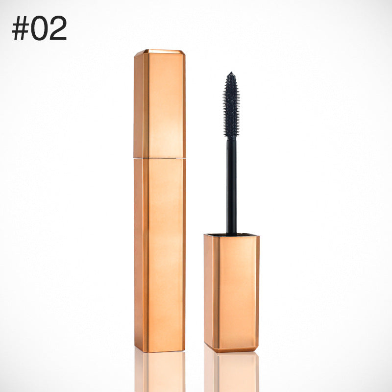 Gold/rose gold waterproof, long-lasting thick mascara (logo can be printed in small batches)