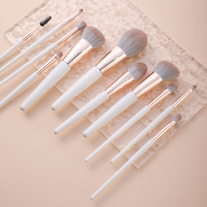 Set of 11 Soft Nanofiber Hair Makeup Brushes