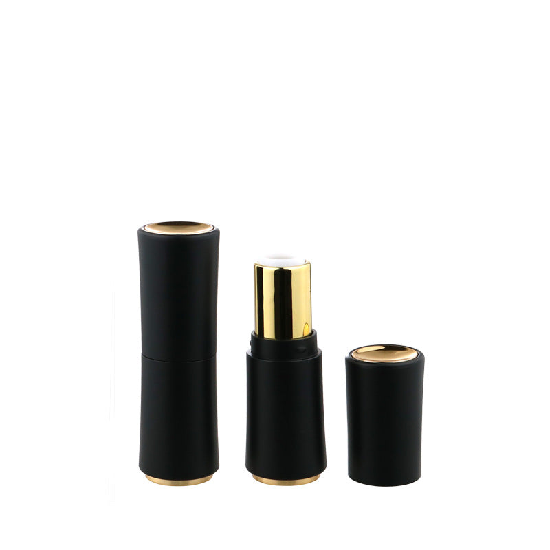Gold Plated Black Lipstick Tube
