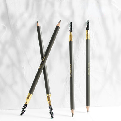 Waterproof, sweat-proof, not smudge-proof, smooth and good coloring wooden eyebrow pencil OEM/ODM