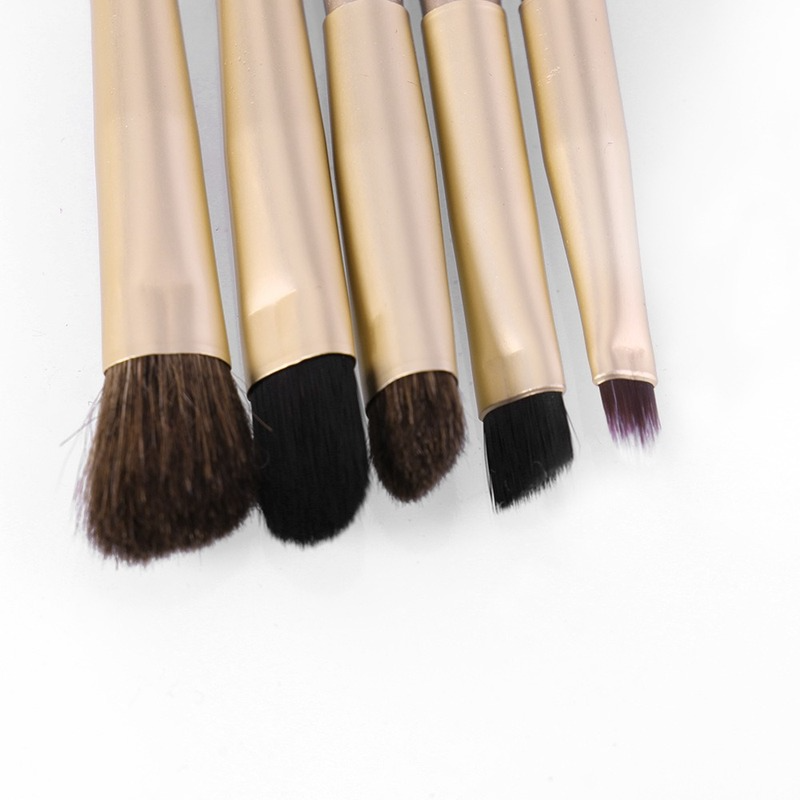 Light and soft bristle portable set of brushes