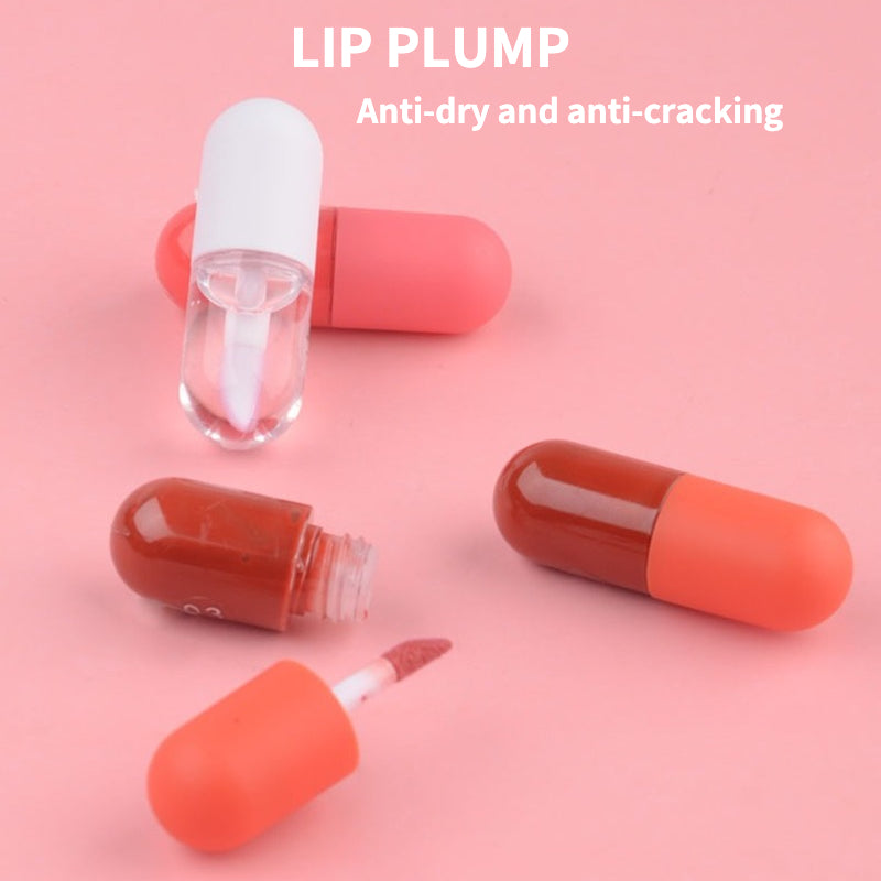 Repair moisturizing fade lip wrinkles lip plumping essence lip oil (small batch can print logo)