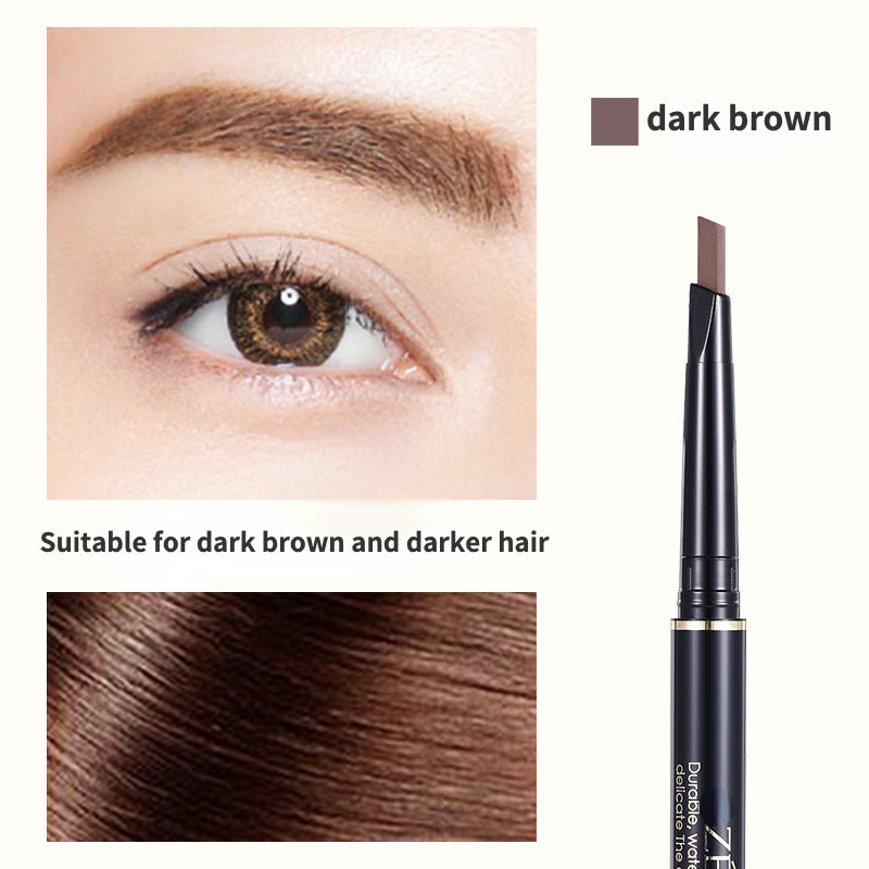 Double-ended waterproof and sweat-proof automatic eyebrow pencil
